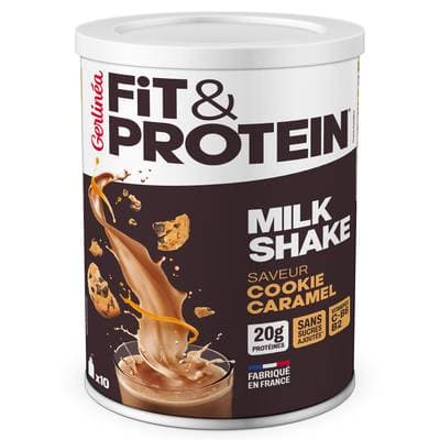 Gerlinéa Milkshake poudre Fit et Protéine - Cookies et Caramel, 340g