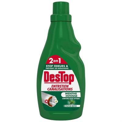 Destop Entretien canalisation organique parfum menthe, 750ml
