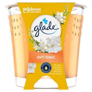 Glade Bougie Anti Tabac aux huiles essentielles, 1 bougie
