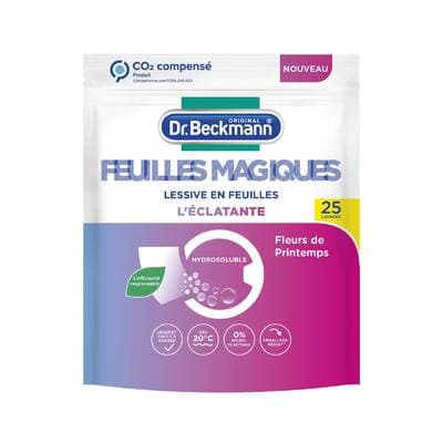 Dr Beckmann Lessive en feuilles L'ECLATANTE, 25 feuilles