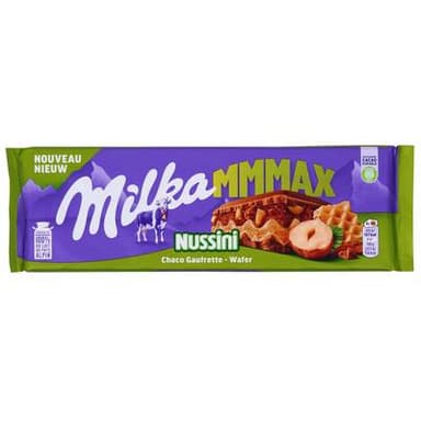 Milka Chocolat au lait gaufrettes aux éclats de noisettes MMMax nussini, 270g