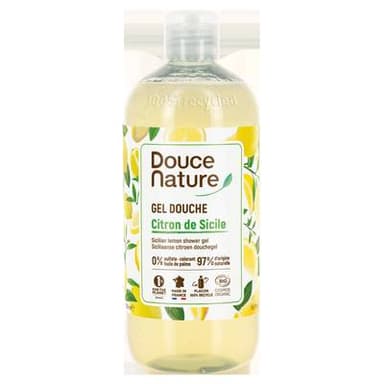Douce Nature Gel Douche Citron de Sicile Cosmébio, 500ml