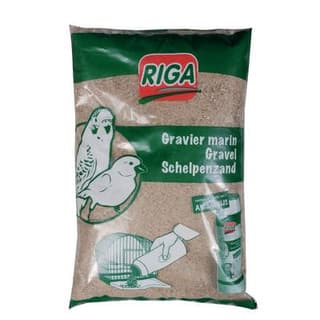 Riga Gravier marin anisé pour fond de cage à oiseaux, 5kg