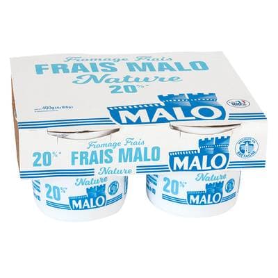 Malo Fromage frais 20%mg, 4x100g