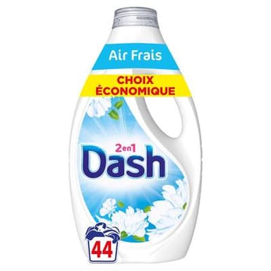 Dash Lessive liquide air frais et fleurs blanches, 1,98L