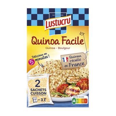 Lustucru Quinoa Facile Boulgour Sachet Cuisson, 2x150g