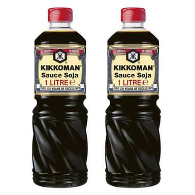 Kikkoman Sauce soja, Lot de 2x1L