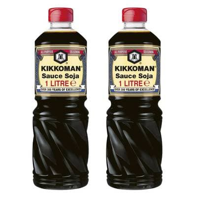 Kikkoman Sauce soja, Lot de 2x1L