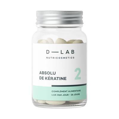3701026311411 - D-Lab - Absolu de Kératine Comprimés 1 mois - Anti-chute & Réparation - Compléments alimentaires