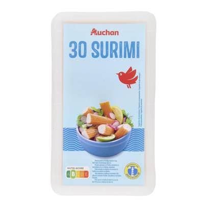 Auchan Bâtonnets de Surimi, 30 pièces - 500g