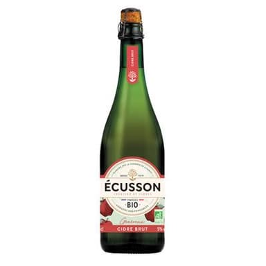 Ecusson Cidre Brut Généreux 5.5° BIO, 75cl