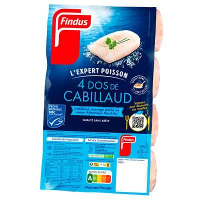 Findus - Dos de cabillaud MSC pêché en Atlantique Nord Est