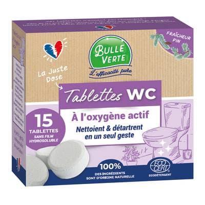 Bulle Verte Tablettes WC, 15 Doses