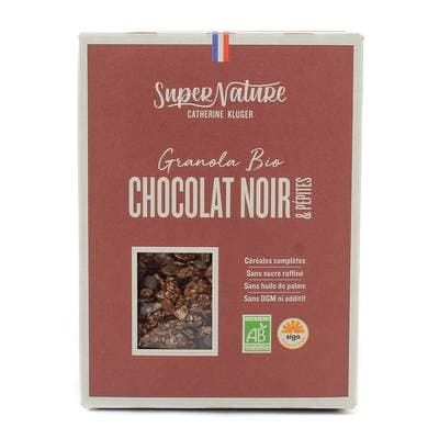 Super Nature Granola au Chocolat noir et pépites de chocolat BIO, 350g