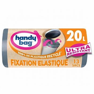 Handy Bag Sac à fixations élastiques ultra résistant 20L, 13 sacs