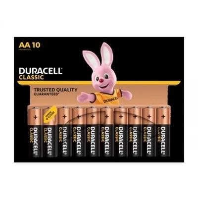 Duracell - 10 Piles LR06 / AA Alcaline Classic