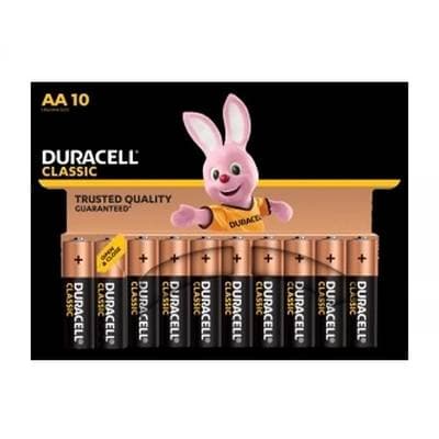 Duracell 10 Piles LR06 / AA Alcaline Classic, 10 piles