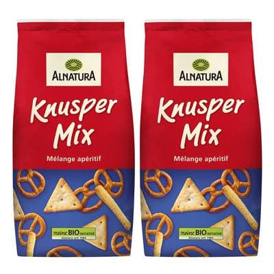 Alnatura Mélange apéritif bio, Lot de 2x250g