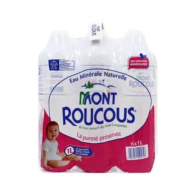Mont Roucous Eau minérale naturelle, 6x1L