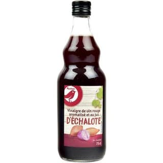 Auchan Vinaigre de vin rouge au jus d'échalote 6% d'Acidité, 75 cl