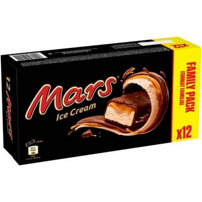 Mars Barres glaçées, 12 barres - 480g