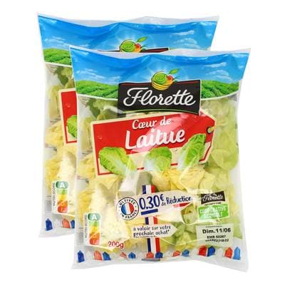 Florette Coeurs de Laitue, Lot de 2x400g