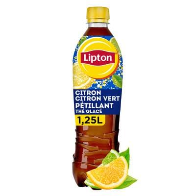 Lipton Thé glacé pétillant saveur citron, 1,25L