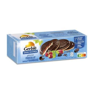 Gerblé Sans Sucres Ajoutés 11 Genoise Chocolat Framboise Sans Sucres, 140g