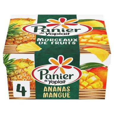 Panier de Yoplait Yaourts Mangue Ananas, 4x125g