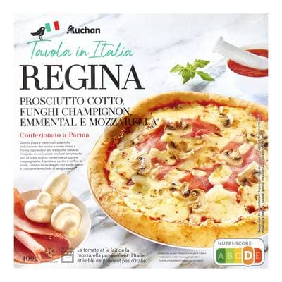 Auchan Tavola In Italia Pizza regina cuite cuite au feu de bois, 400g