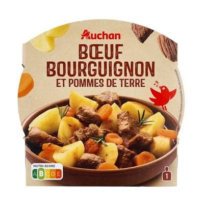 Auchan Boeuf bourguignon et pommes de terre, 300g