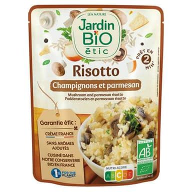 Jardin Bio Etic Risotto Champignons Parmesan Bio, 220g