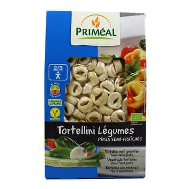 Priméal Tortellini légumes bio, pâtes semi-fraîches, 250g