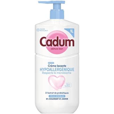 Cadum Crème Lavante Hypoallergénique Probiotique, 1L