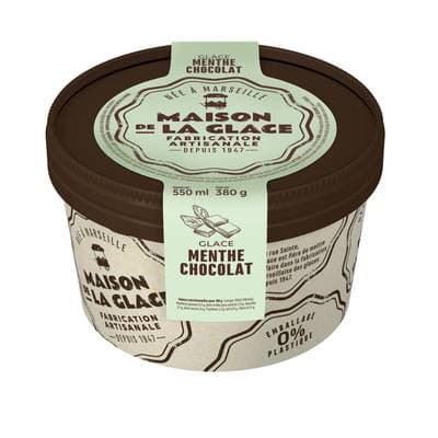 Maison de la Glace Glace menthe chocolat, 380g