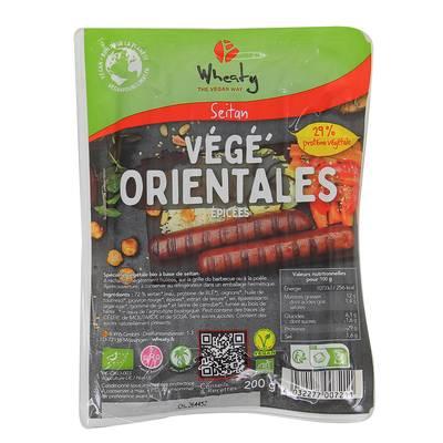 Wheaty - Végé-Orientales Façon Merguez ,Bio Vegan