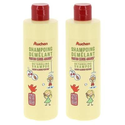 COSMIA Shampooing kids démêlant 2en1 cerise et amande, Lot de 2x250ml