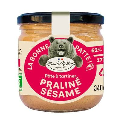 Emile Noël Pâte à tartiner praliné sésame bio, 340g