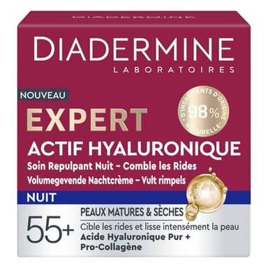 Diadermine Crème Nuit Visage Anti-rides Expert, 50ml