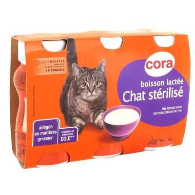 3257984559711 - Cora - Boisson lactée pour chat adulte stérilisé