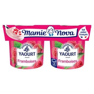 Mamie Nova Gourmand Framboise, 2x150g