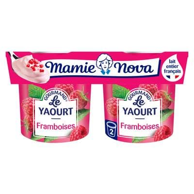 Mamie Nova Gourmand Framboise, 2x150g