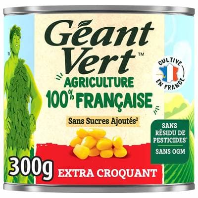 Géant Vert Maïs Extra croquant en conserve, 285g