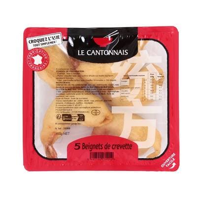 Le Cantonnais Beignets de Crevettes, 5 pièces - 150g