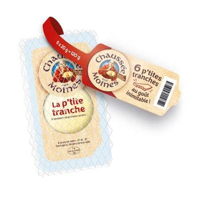 Chaussée aux Moines Fromage au lait de vache pasteurisé, 6 portions - 120g