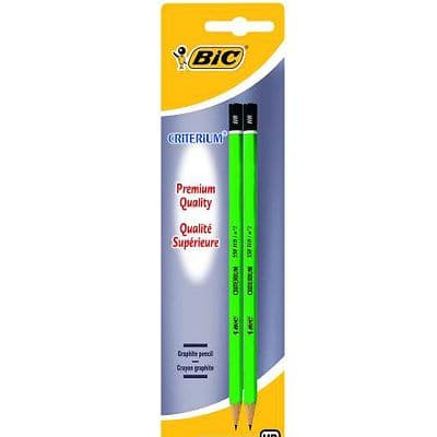 Bic Crayons papier HB, 2  crayons