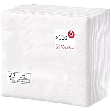 ACTUEL Serviettes 33 x 33 cm, 100 serviettes
