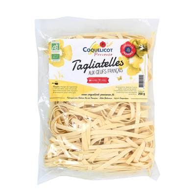 Coquelicot Provence Tagliatelles aux Oeufs Bio, 250g