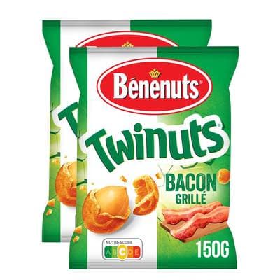 Benenuts Twinuts goût Bacon, Lot de 2x150g
