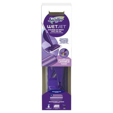 Swiffer Balet à Plat au Microfibre Lavable, 1 kit